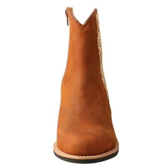 Twisted X Southwestern Aztec Printed Leather Ankle Boots  Size 6.5 NEW Cowboy - Picture 5 of 9